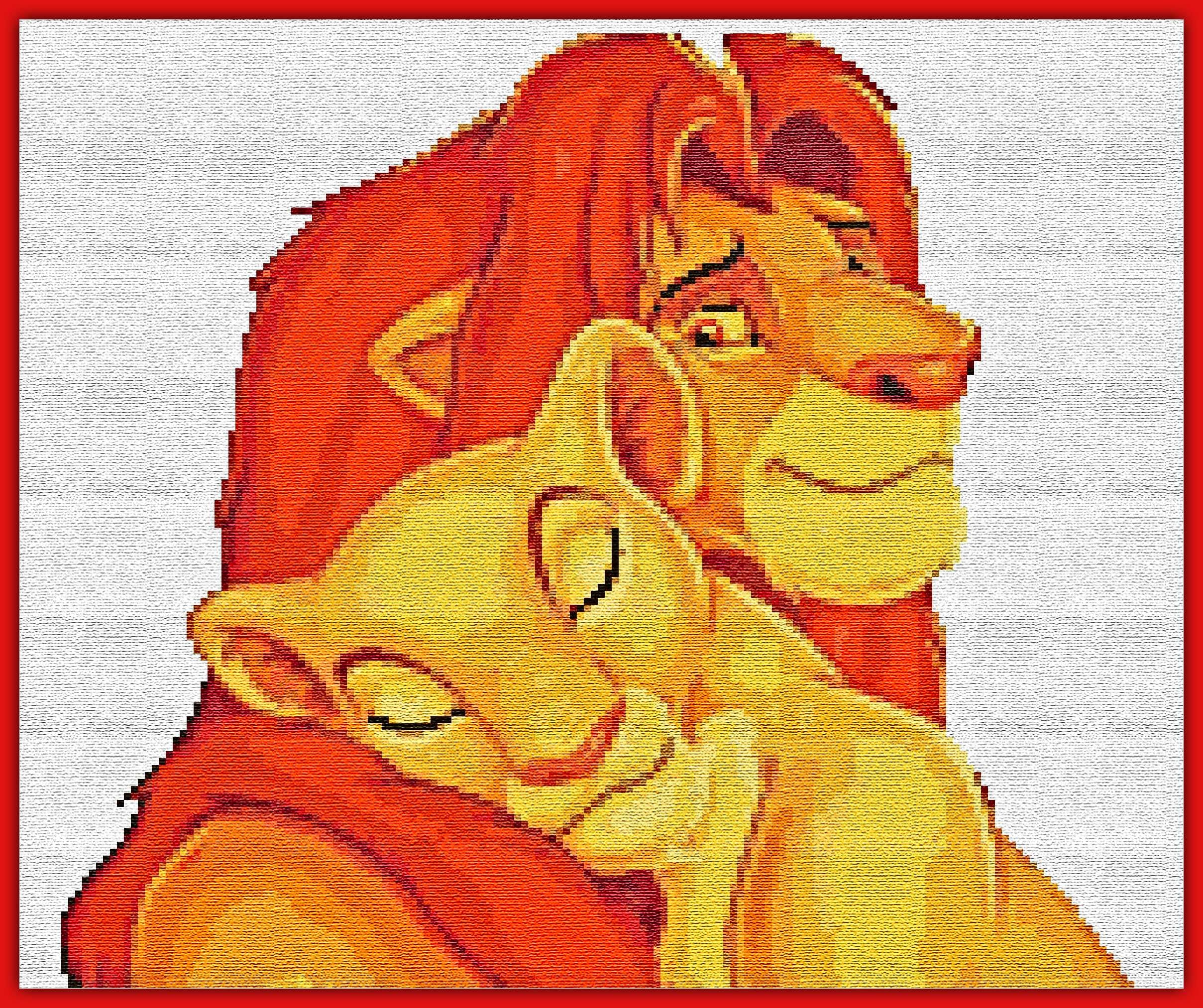 Fairy Tale Simba the King Lion Cartoon Characters 369 Modern - Etsy Fairy Tale Simba the King Lion Cartoon Characters 369 Modern - Etsy