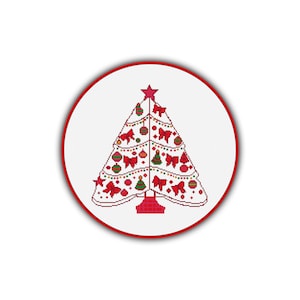 DIY Cross stitch Pattern Christmas Tree Christmas Pattern PDF 499 Count Easy Cross Stitch Merry Christmas Pattern Pdf File Instant Download