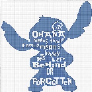 Stitch and Lola Ohana 913 modern kruissteekpatroon geteld kruissteektabel pdf-formaat direct downloaden