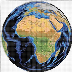 Sonnensystem Planet Erde Weltkarte 165 Einfaches Modernes Kreuzstichmuster Kreuzstichvorlage Pdf Format Instant Download Nadelwerk