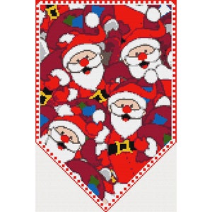Kruissteek Kerstman Kerstslinger Kerstspeelgoed 944 Modern eenvoudig kruissteekpatroon telpatroon pdf-formaat: