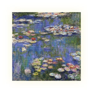 Claude Monet Waterlelievijver 195 Modern Cross Stitch Patroon Geteld Cross Stitch Chart Pdf-formaat Instant Download Needle Craft