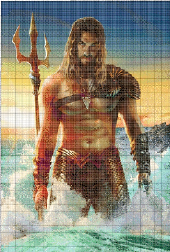 Download Buy 2 Get 1 Free Aquaman Jason Momoa Modern Cross Stitch Etsy