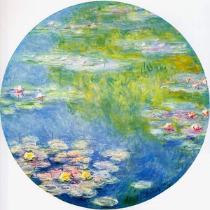 Claude Monet Waterlelievijver 778 Modern Cross Stitch Patroon Geteld Cross Stitch Chart Pdf-formaat Instant Download