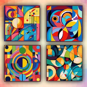 Kruissteekset abstract 436 geometrisch modern kruissteekpatroon art deco getelde kruissteekkaart pdf-formaat direct downloaden