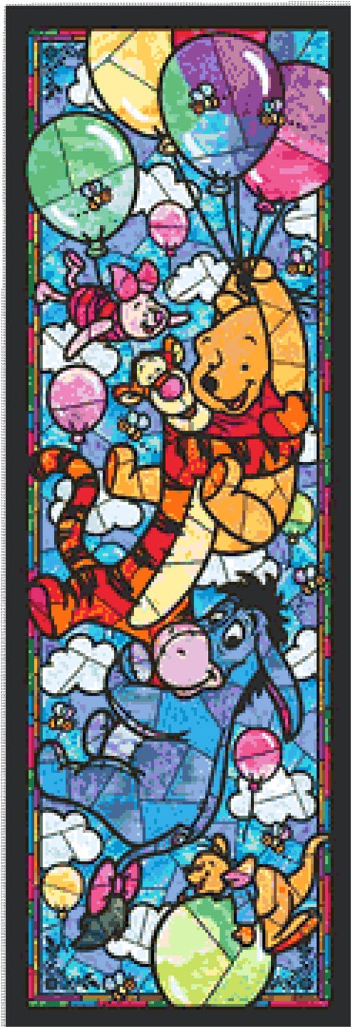 pooh　まとめ割済み Digital Download PDF Cross Stitch Chart Winnie the Pooh