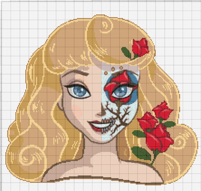 BUY 2 GET 1 FREE Disney Princess Aurora Sugar Skull 741 Etsy