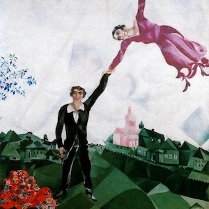 Marc Chagall La Passeggiata 644 Schema Punto Croce Contato Schema Punto Croce Formato Pdf Download istantaneo