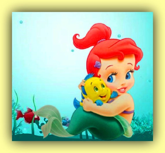 Download BUY 2 GET 1 FREE Princess Ariel Baby 286 Cross Stitch ...