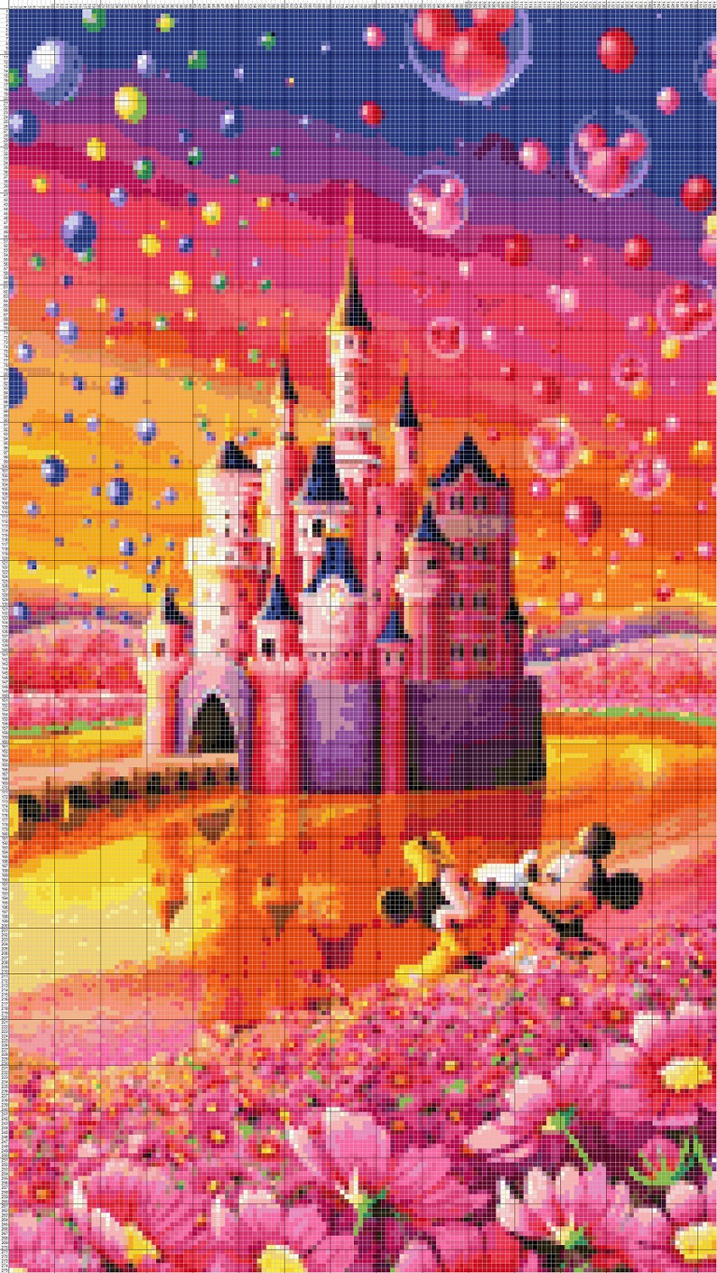 Free Minnie Mouse Cross Stitch Chart
