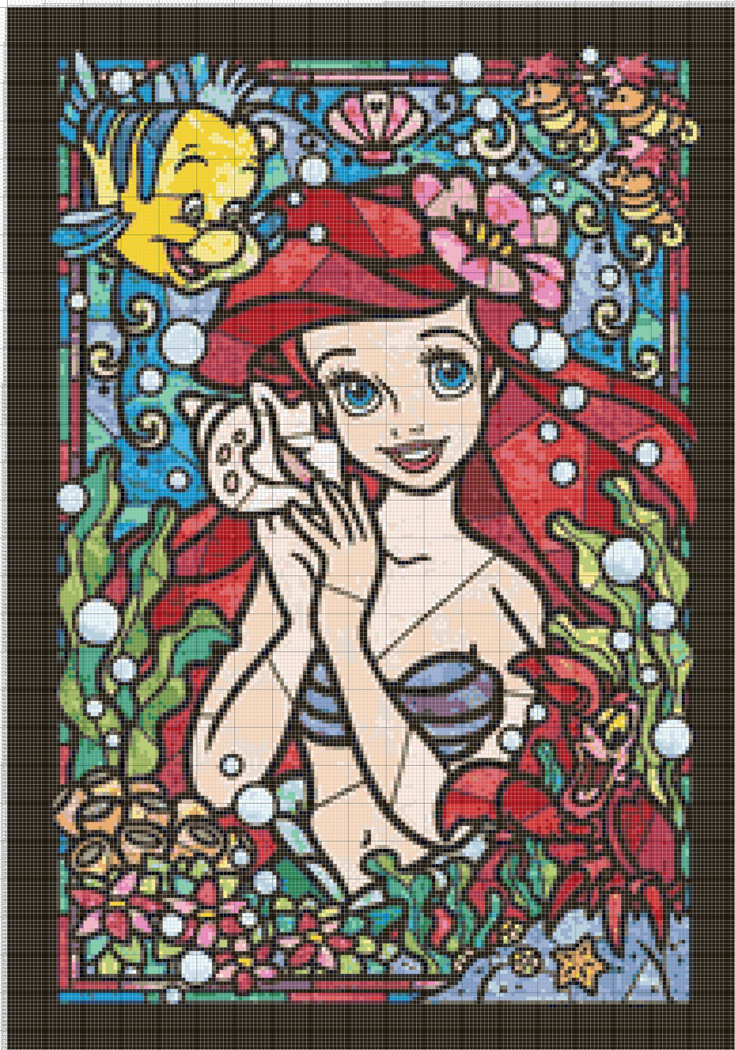 Disney Stained Glass Characters