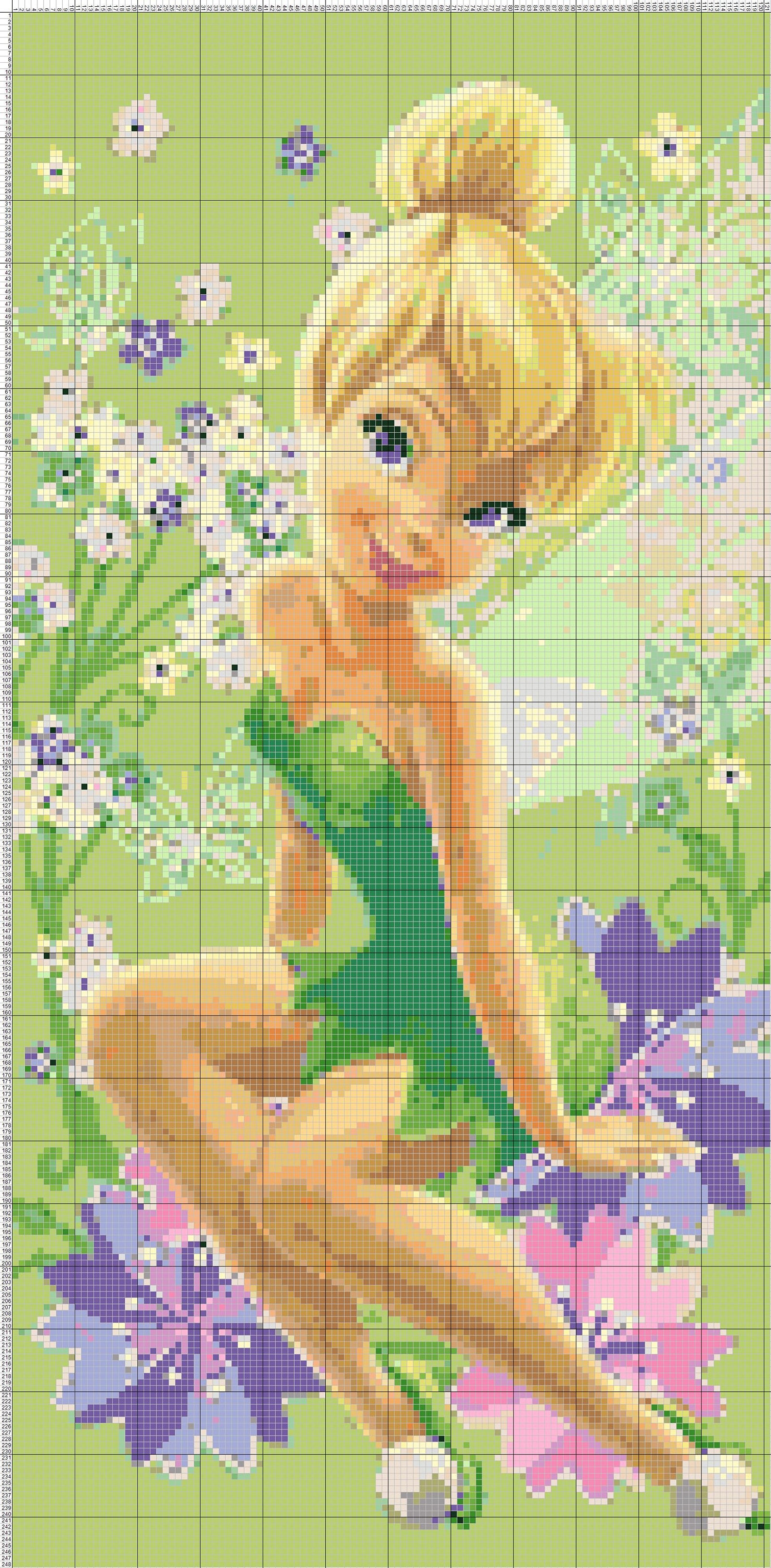 Tinkerbell Princess Disney 813 Modern Cross Stitch Pattern Etsy