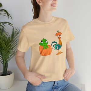 Pascal and Hei Hei Halloween Unisex Jersey Short Sleeve Tee