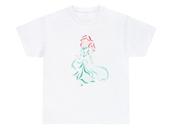 T-shirt unisex in cotone pesante con sirena