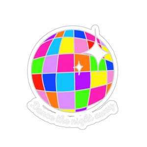 Rainbow Disco Kiss-Cut Stickers