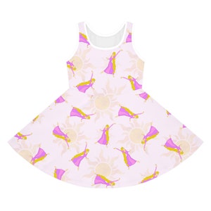 Dancing Lost Princess Girls&#39; Sleeveless Sundress (AOP)