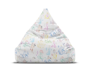Funda para silla tipo puf Todas las princesas