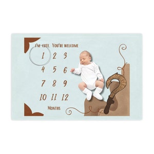 Maui Baby Milestone Minky Blanket