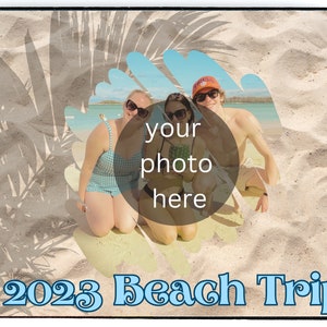 16 Page Beach Vacation Themed Photo Book Template