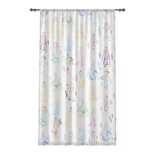All Princesses Window Curtain