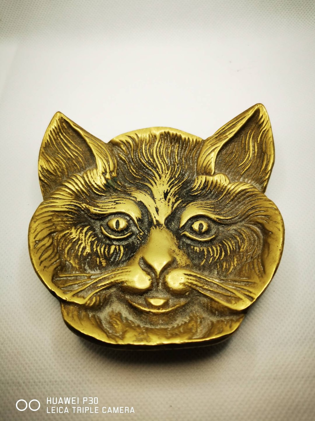 Dessous de plat : Chat accordéoniste Cadre en bois Cadre en bois clair
