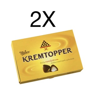 Nidar Kremtopper Norwegian Chocolate With Vanilla Cream 2X140g