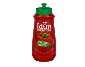 Idun Ketchup Tomatketchup Norwegian Tomato Ketchup No Added Sugar 530g