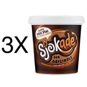 Sjokade Norwegian Chocolate Spread Nut Free 3X450g