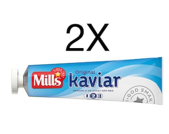 Mills Kaviar Norwegian Caviar Smoked Cod Tube Spread 2X185g