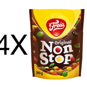 Freia Non Stop Norwegian Chocolate 4X150g