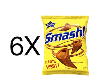 Nidar Smash Norwegian Milk Chocolate Snacks 6X200g