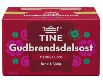 Tine Brunost Norwegian Brown Cheese Gudbrandsdalsost 500g