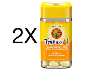 Trana-sol Möller's Norwegian Fish Oil 2X Sana-sol Taste Tran Omega-3 Møllers Vitamins