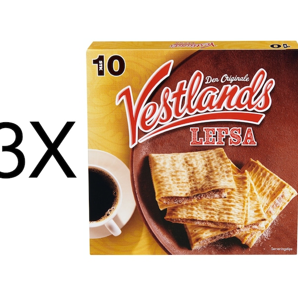 Norwegian Lefse Vestlandslefsa 3X10-packs