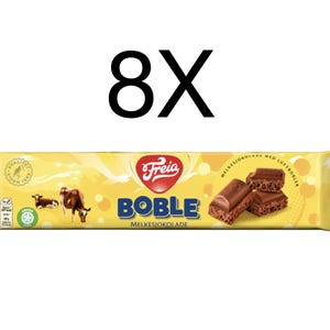 Freia Boble Melkesjokolade Norwegian Milk Chocolate bars 8X 150 Grams