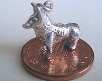 Sterling silver CORGI DOG charm