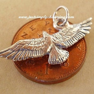 Beautiful  EAGLE charm  STERLING SILVER