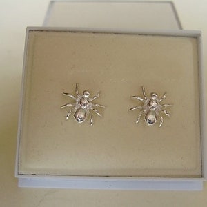 Sterling 925 Silber Ohrstecker Spinnen Ohrstecker