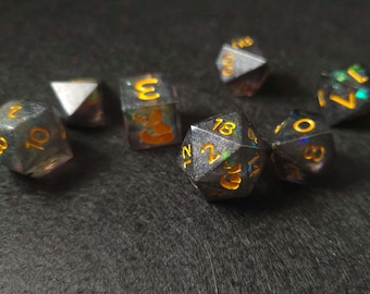 Dark Pixie - 7 Resin Dice Set - SKU D034