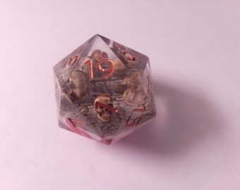 45mm D20 Chonk - Circle of Skulls - SKU C019