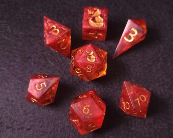 Autumn Radiance - 7 Resin Dice Set - SKU D042