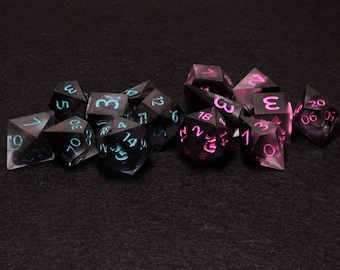 Glow in the Dark Resin Dice Set - SKU D015