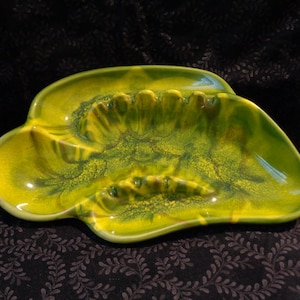 California Pottery Atomic Green Vintage Ashtray