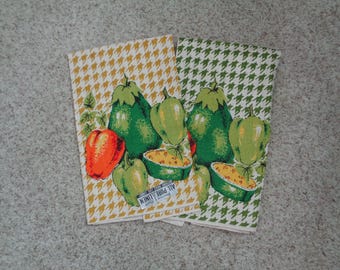 Set of two Linen Parisian Print Dish Towels