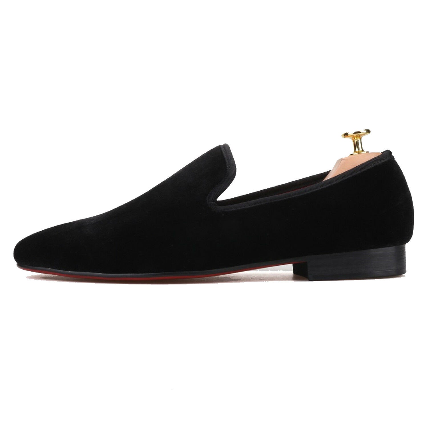 FERUCCI PLAIN BLACK VELVET SQUARE TOE LOAFER SIZE 11 PROM WEDDING SHOES Amazon.com | FERUCCI Kids Black Plain Velvet Loafer Wedding  main image 4