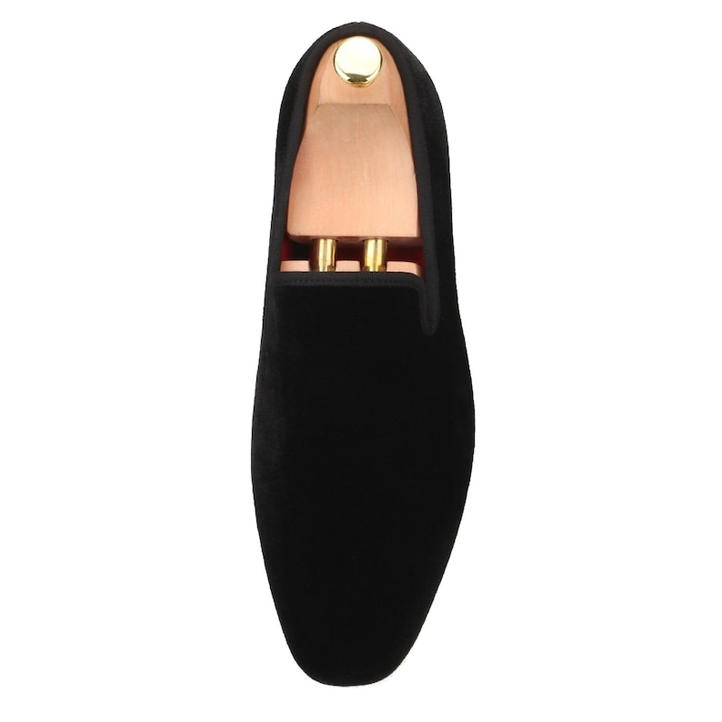 FERUCCI Handmade Men Black Velvet with Black Bow