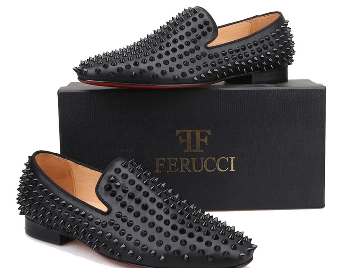 ferucci spiked loafers