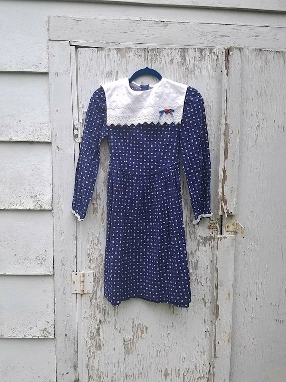 Ceil Ainsworth 70s Vintage Girl's Dress size 6-7