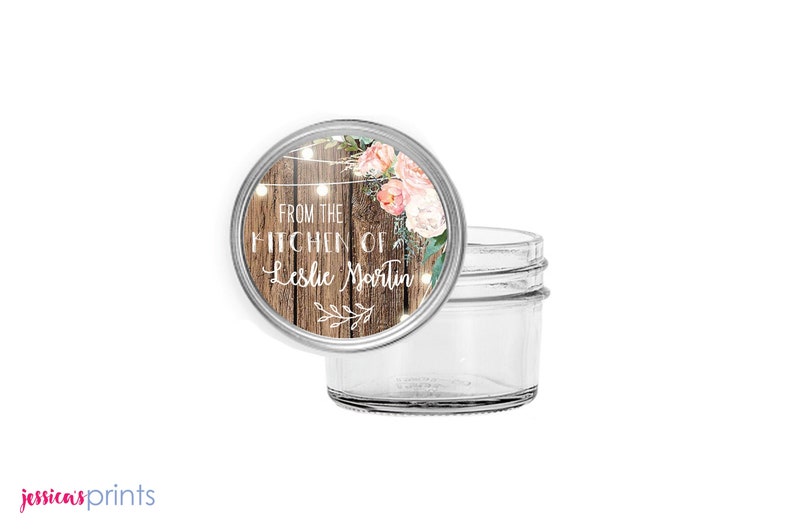 Rustic Lights Jam Jar Labels Mason Jar Labels Homemade Food ...