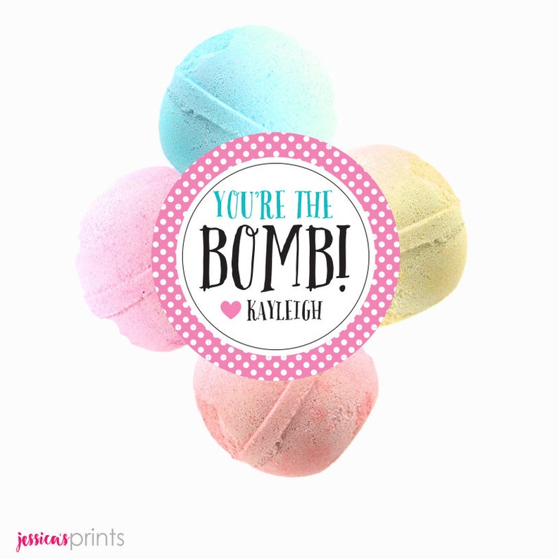 Personalized Bath Bomb Stickers Bath Bomb Stickers School Etsy